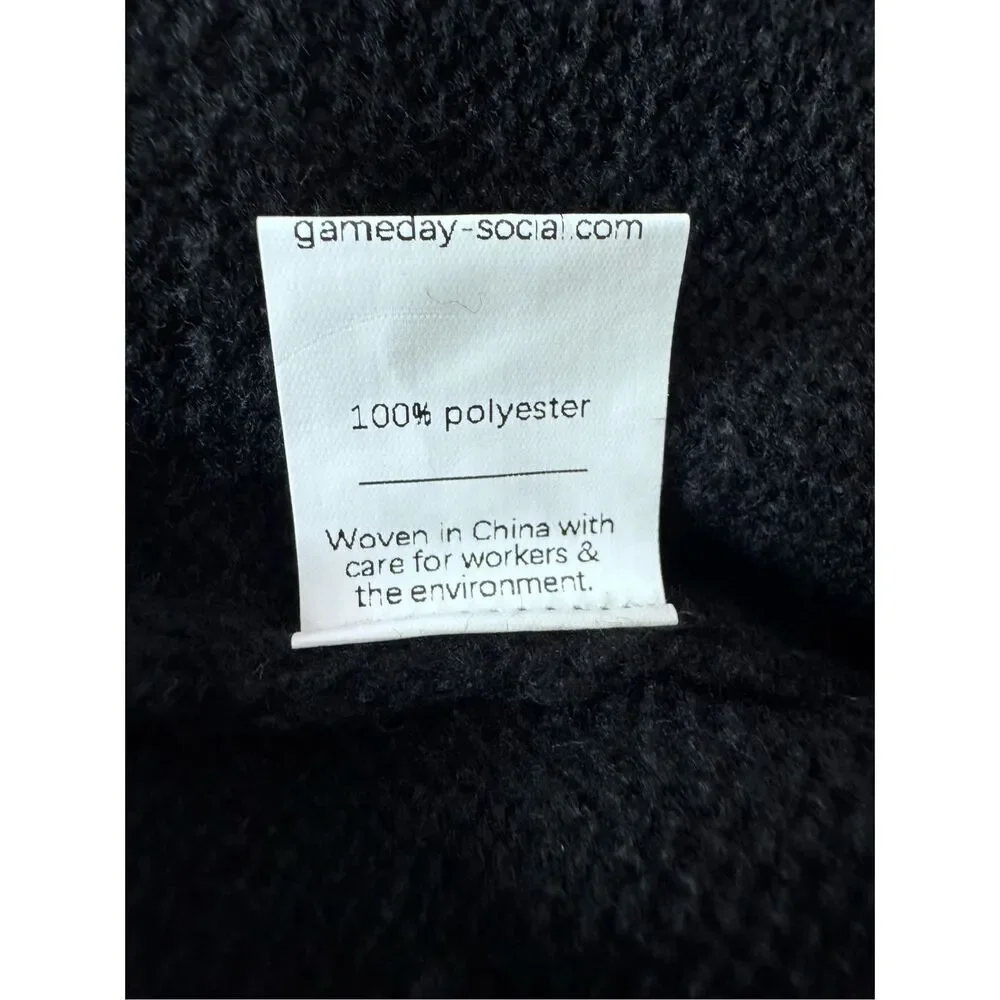 NWT Ohio State Buckeyes College Bold Black Officially Licensed Knit Thicker Swea